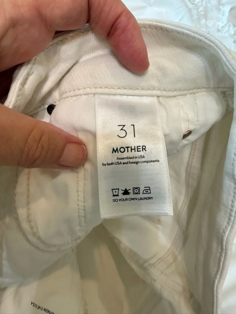 MOTHER White Skinny Jeans - Women’s Slim Fit - Picture 9 of 16